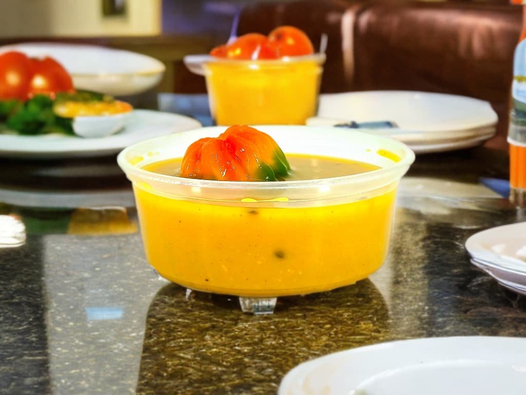 Dhal prepared and photographed inside Sarrah's Cafe